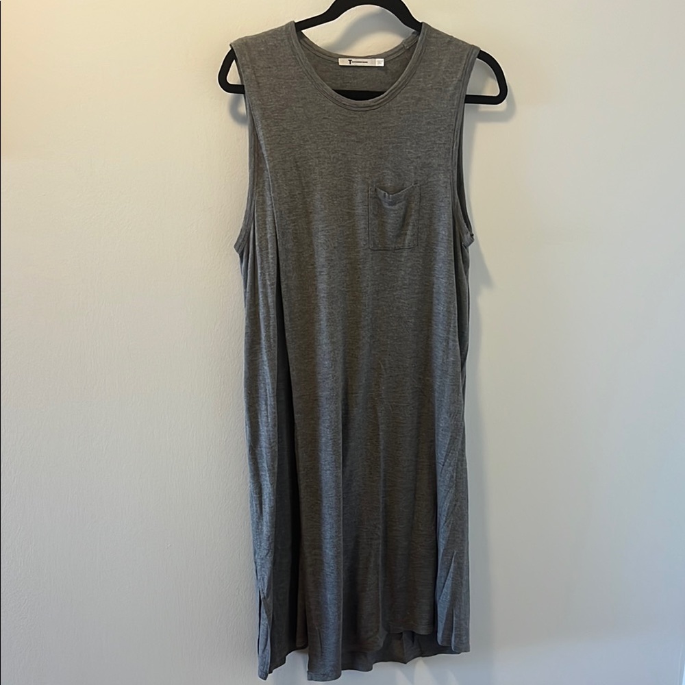 Alexander Wang Gray Sleeveless Midi Sundress